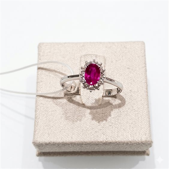 Anello Mirco Visconti Donna in Oro Rubino 0.68 Ct DL4/B10R - DL4/B10R